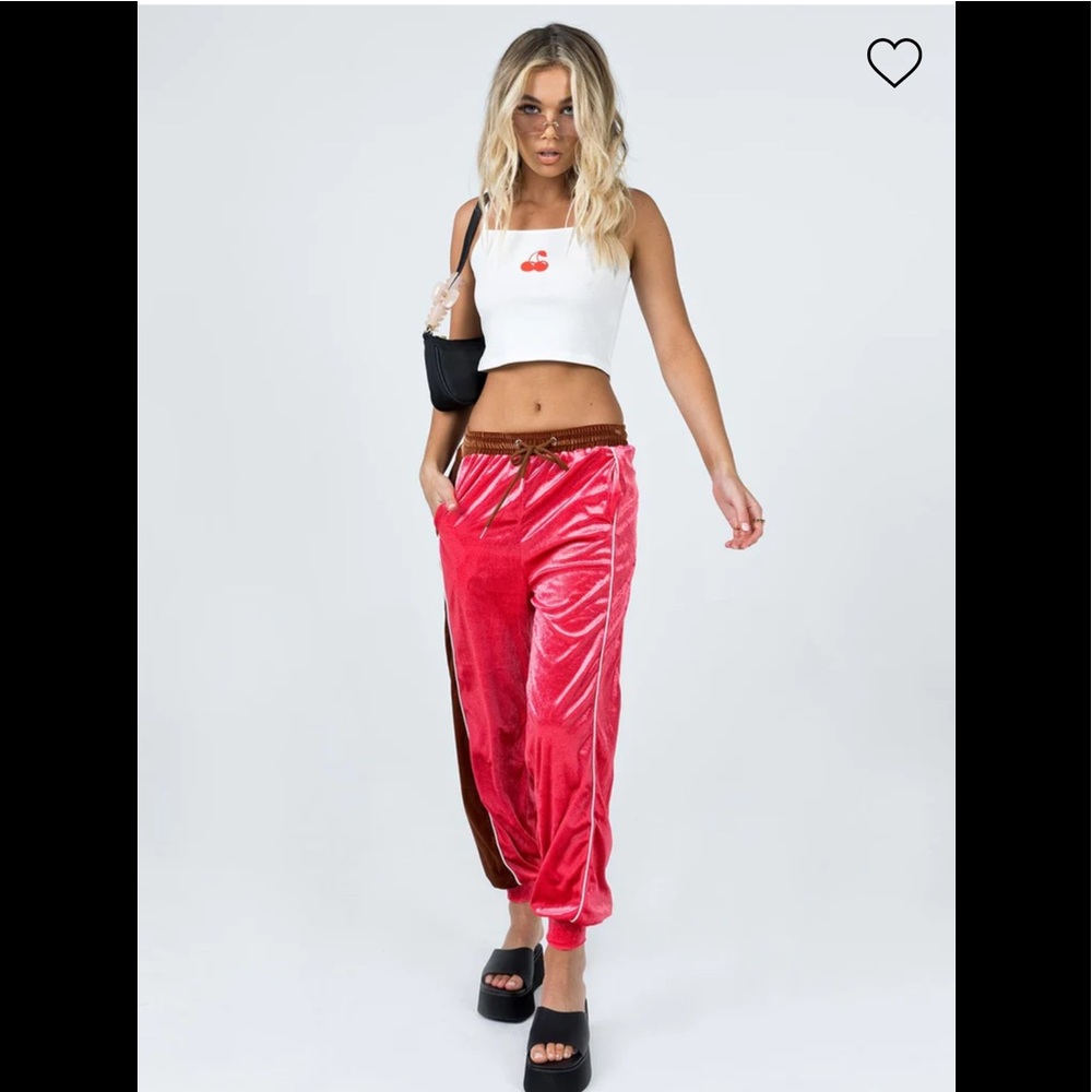 Princess Polly velour track pants